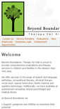 Mobile Screenshot of beyondboundariestherapy.org